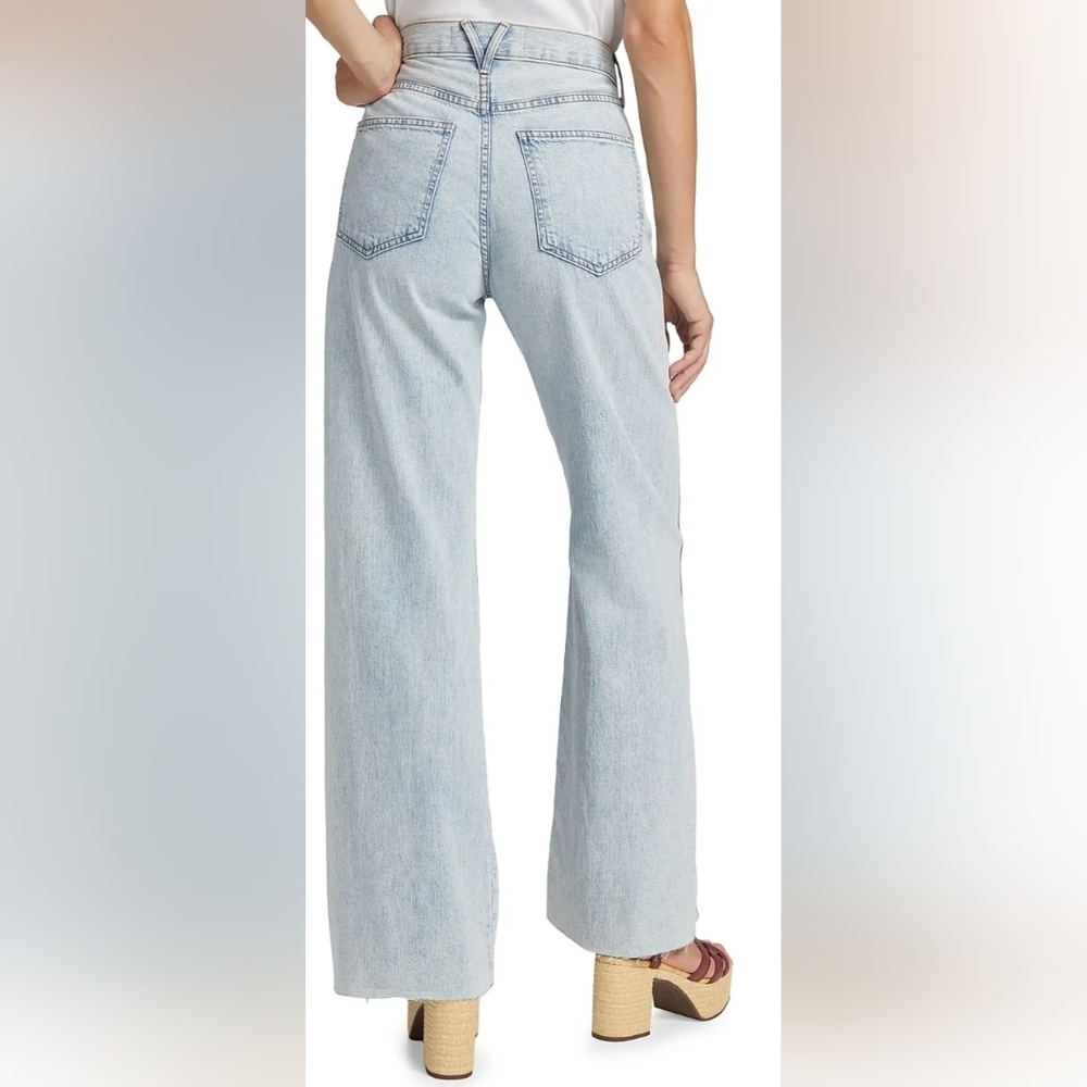 Size 27 - Veronica Beard Taylor High-Rise Relaxed Wide-Leg Jeans - Picture 8 of 16